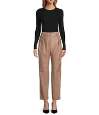 Antonio Melani Aislinn Crew Neckline Long Sleeve Knit Top