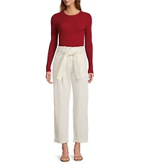 Antonio Melani Aislinn Crew Neckline Long Sleeve Knit Top