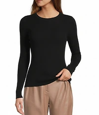 Antonio Melani Aislinn Crew Neckline Long Sleeve Knit Top