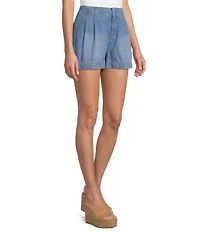 Antonio Melani Alena Denim Round Neck Sleeveless Coordinating Blouse