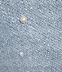 Antonio Melani Alexandra Pearl Wide Leg Crop Denim Jeans