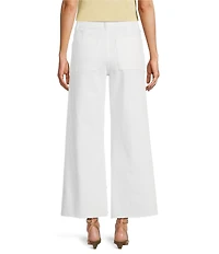 Antonio Melani Alexandra Pearl Wide Leg Crop Denim Jeans