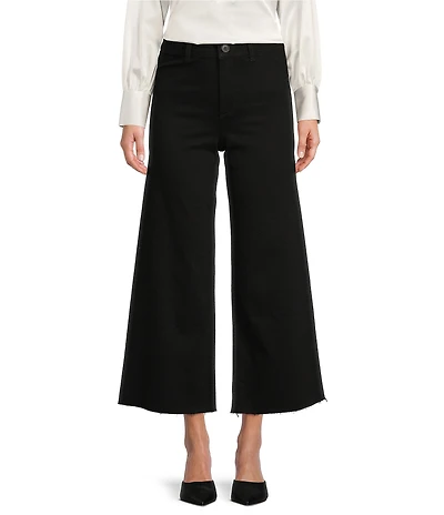 Antonio Melani Alexandra Wide Leg Raw Hem Twill Chino Pants