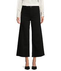 Antonio Melani Alexandra Wide Leg Raw Hem Twill Chino Pants