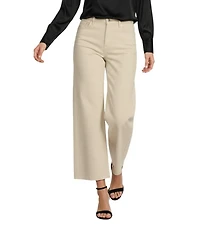 Antonio Melani Alexandra Wide Leg Raw Hem Twill Chino Pants