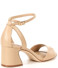 Antonio Melani Alice Leather Block Heel Sandals