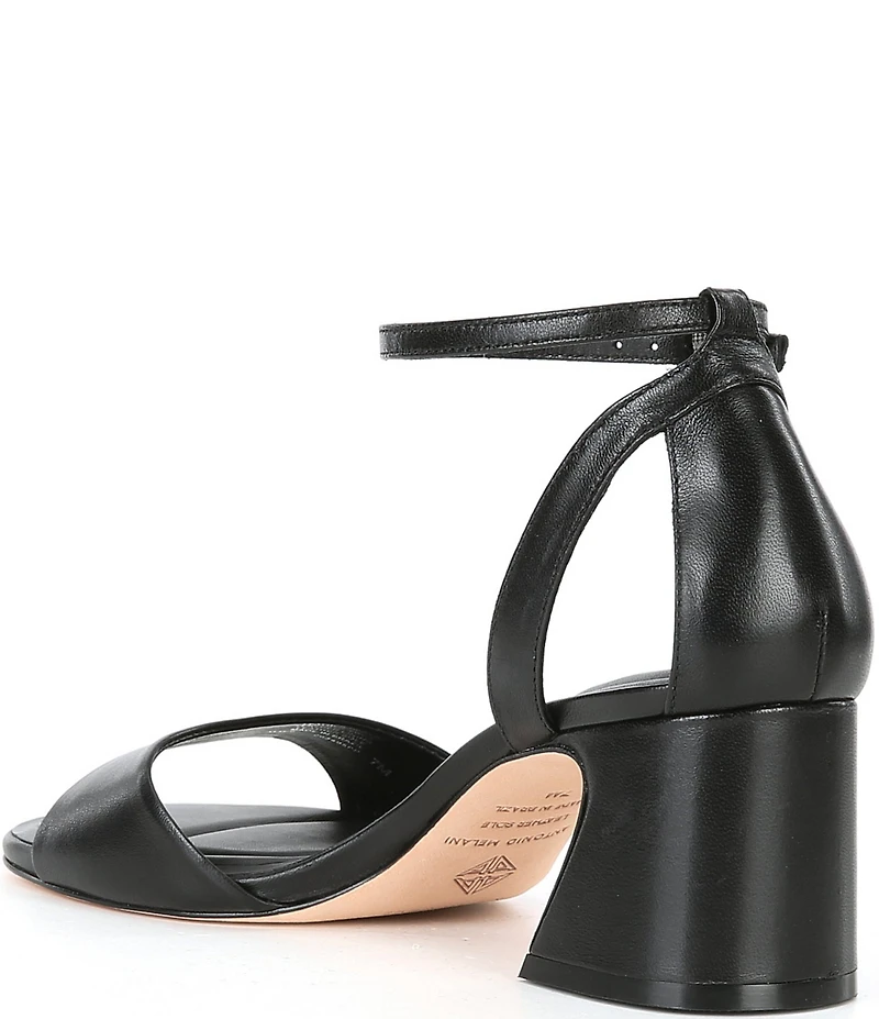 Antonio Melani Alice Leather Block Heel Sandals