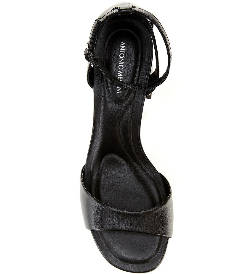 Antonio Melani Alice Leather Block Heel Sandals