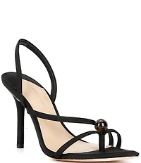Antonio Melani Ames Grosgrain Ornamented Toe Thong Dress Sandals