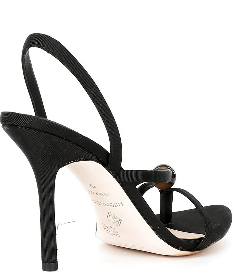 Antonio Melani Ames Grosgrain Ornamented Toe Thong Dress Sandals