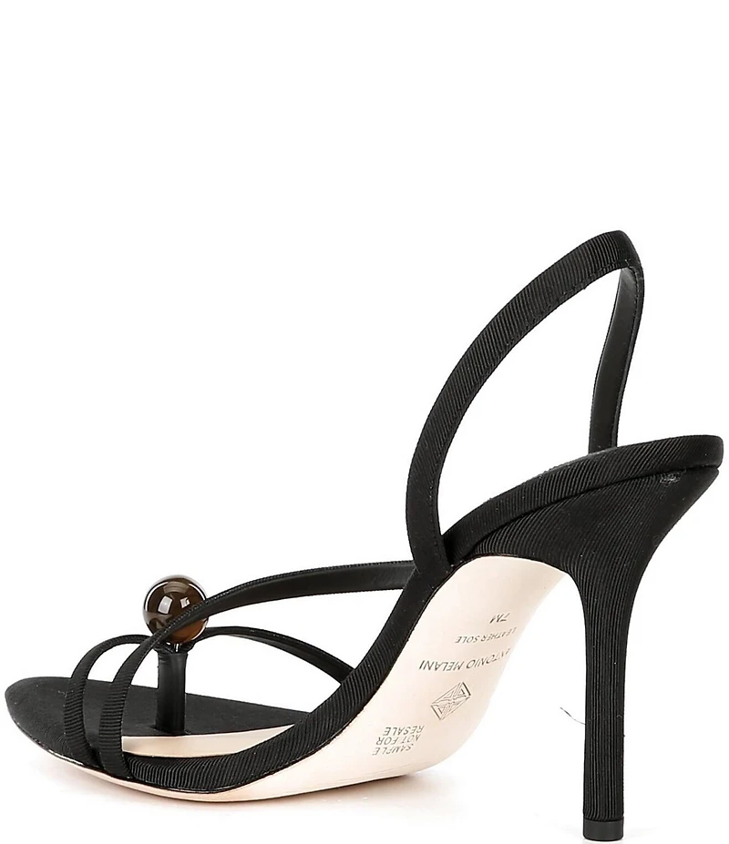 Antonio Melani Ames Grosgrain Ornamented Toe Thong Dress Sandals