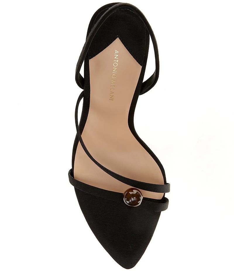 Antonio Melani Ames Grosgrain Ornamented Toe Thong Dress Sandals