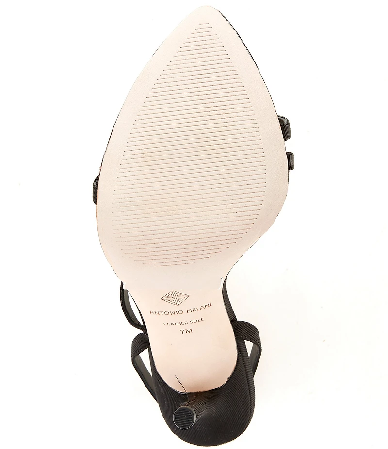 Antonio Melani Ames Grosgrain Ornamented Toe Thong Dress Sandals