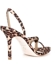 Antonio Melani Ames Leopard Grosgrain Ornamented Toe Thong Dress Sandals