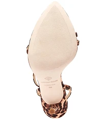 Antonio Melani Ames Leopard Grosgrain Ornamented Toe Thong Dress Sandals