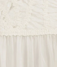 Antonio Melani Angelina Chiffon Crew Neck Sleeveless Drop Waist A-Line Maxi Dress