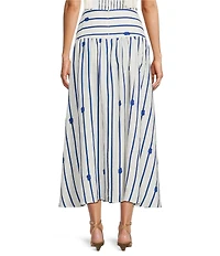 Antonio Melani Angie Rope Print High Waist A-Line Coordinating Skirt