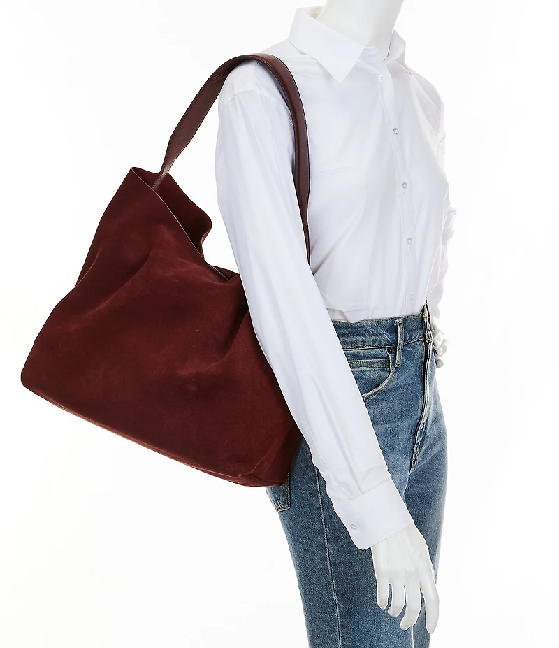 Antonio Melani Ari Suede Hobo Shoulder Bag