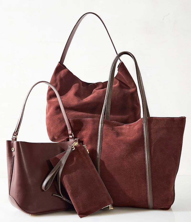 Antonio Melani Ari Suede Hobo Shoulder Bag