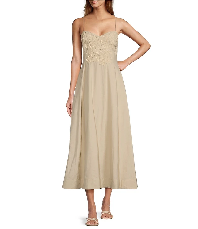 chinese dress ladies Mac Duggal Women's Sleeveless Brocade A Line Midi Dress main image 1