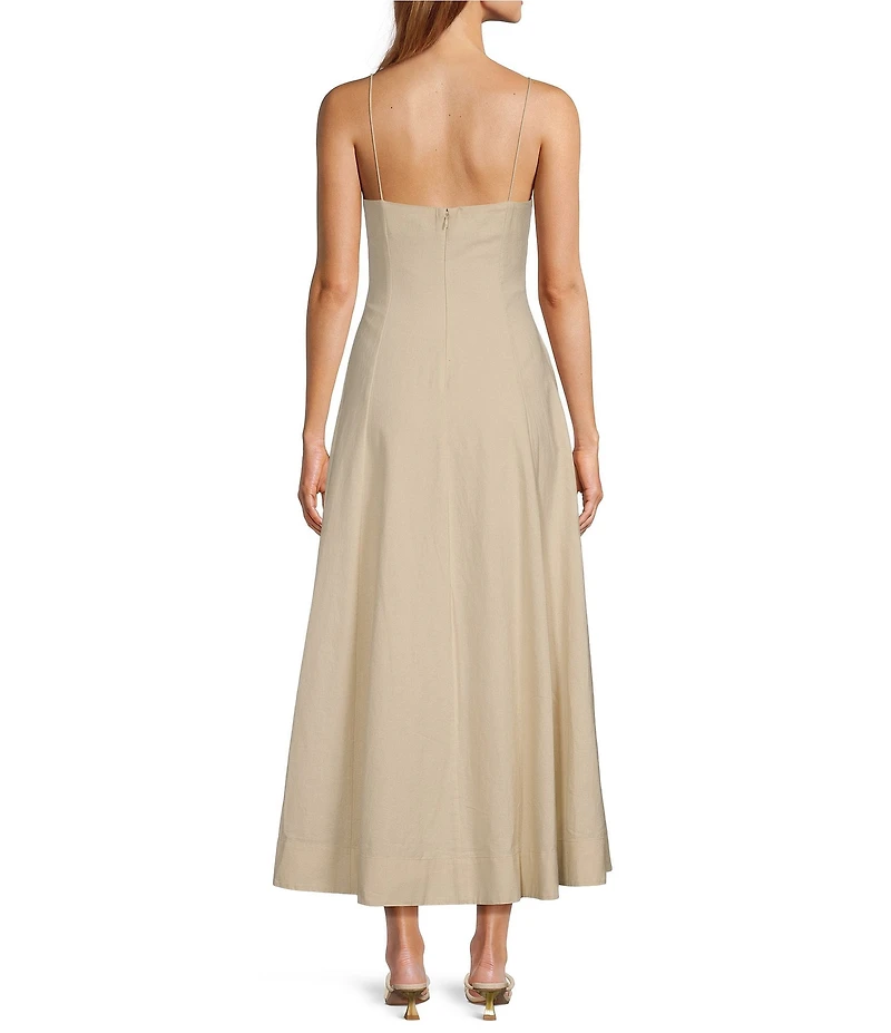 Antonio Melani Aubrey V-Neck Sleeveless A-Line Midi Dress