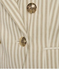 Antonio Melani Coordinating Aurora Stripe Linen Blend Jacket