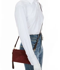 Antonio Melani Ava Suede Crossbody Bag