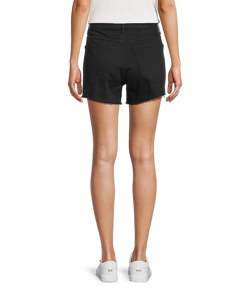 Antonio Melani Bayleigh Raw Hem Mid Rise Denim Shorts