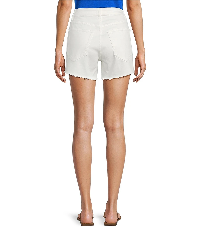Antonio Melani Bayleigh Raw Hem Mid Rise Denim Shorts