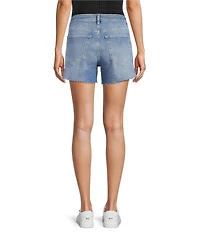 Antonio Melani Bayleigh Raw Hem Mid Rise Denim Shorts