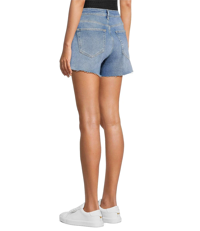 Antonio Melani Bayleigh Raw Hem Mid Rise Denim Shorts