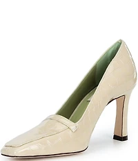 Antonio Melani Bee Tailored Croco Leather Pumps