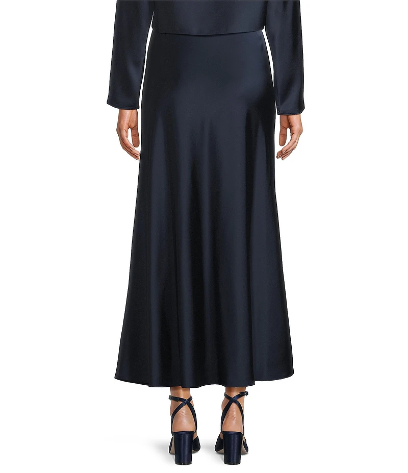 Antonio Melani Bella A-Line Coordinating Satin Maxi Skirt
