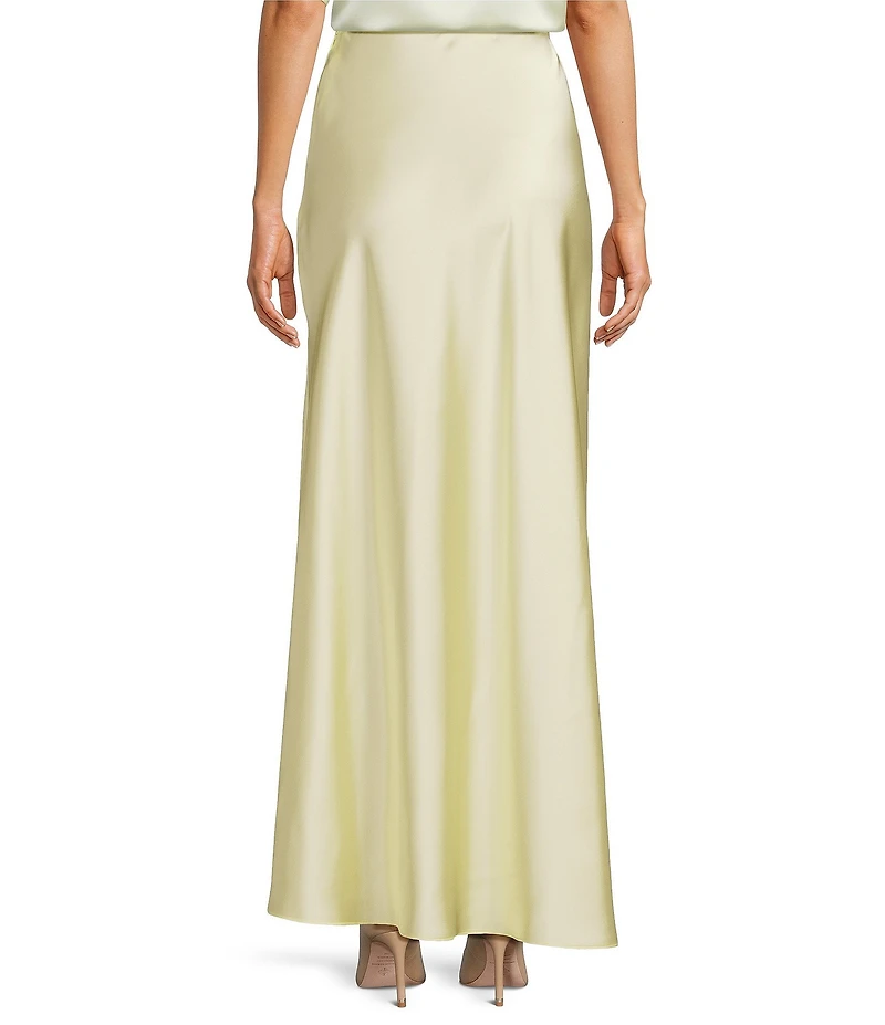 Antonio Melani Bella A-Line Coordinating Satin Maxi Skirt