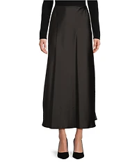 Antonio Melani Bella A-Line Satin Maxi Skirt
