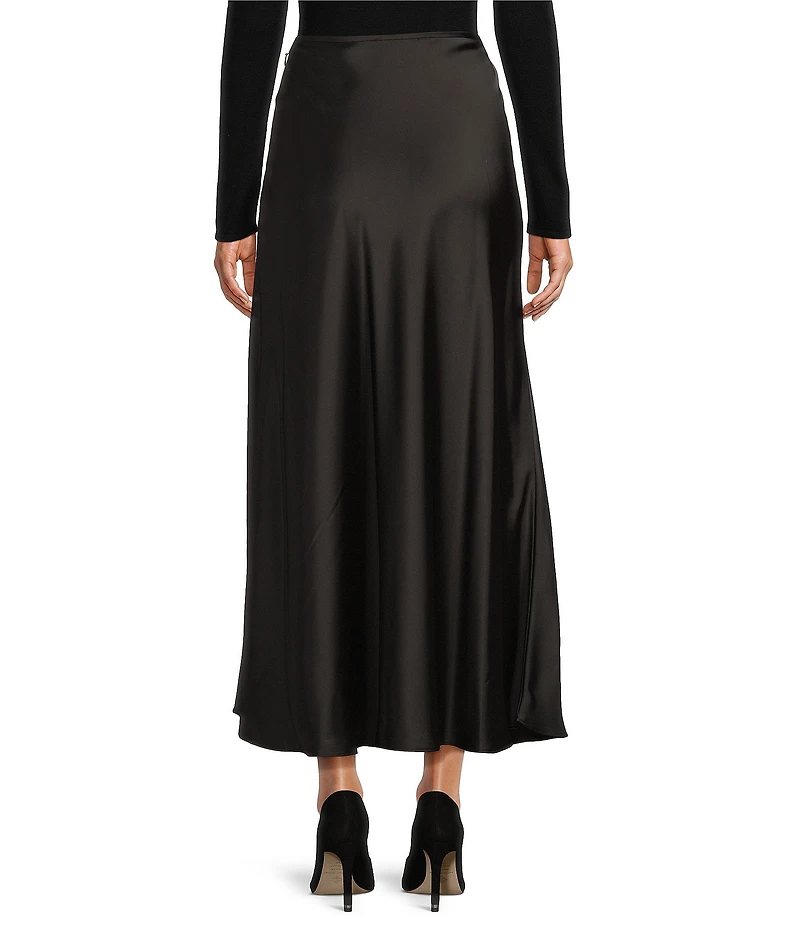 Antonio Melani Bella A-Line Satin Maxi Skirt