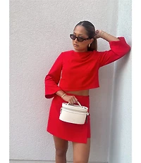 Antonio Melani Beverly Twill Mini Skirt