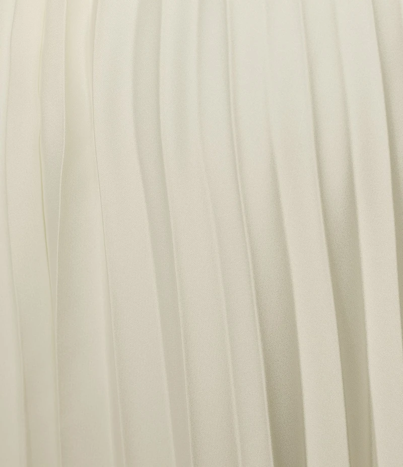 Antonio Melani Billie Crepe Strapless Pleated Maxi Dress