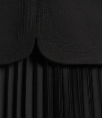 Antonio Melani Billie Crepe Strapless Sleeveless Pleated A-Line Maxi Dress