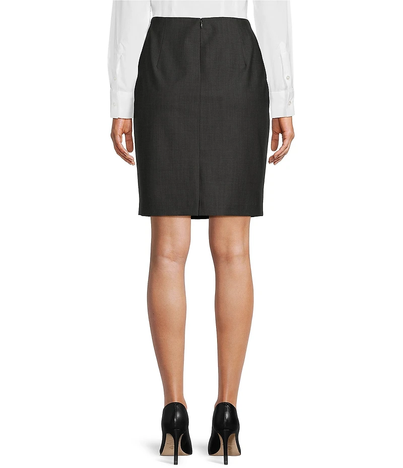 Antonio Melani Bitsy Wool Blend Pencil Skirt