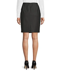Antonio Melani Bitsy Wool Blend Pencil Skirt