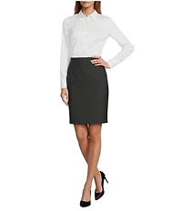 Antonio Melani Bitsy Wool Blend Pencil Skirt