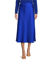 Antonio Melani Blakely Coordinating A-Line Satin Skirt