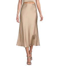 Antonio Melani Blakely Coordinating A-Line Satin Skirt