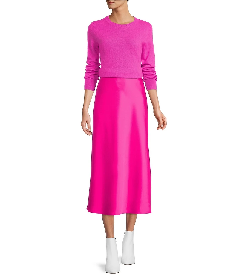 Antonio Melani Blakely Coordinating A-Line Satin Skirt