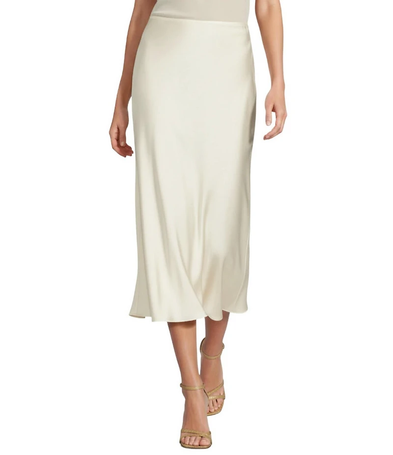 Antonio Melani Blakely Coordinating A-Line Satin Skirt