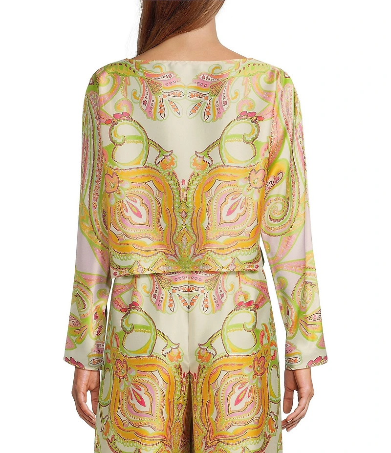 Antonio Melani Coordinating Blyss Boat Neck Long Sleeve Blouse