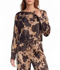 Antonio Melani Blyss Satin Long Sleeve Boat Neck Coordinating Blouse