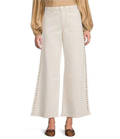 Antonio Melani Bojang Denim Straight Leg Studded Pants