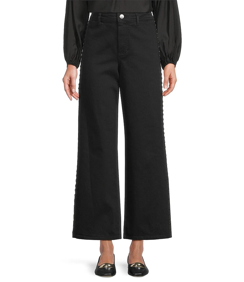 Antonio Melani Bojang Denim Straight Leg Studded Pants